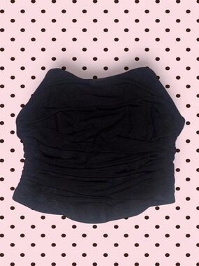 Haute Monde Black Strapless Tube Top